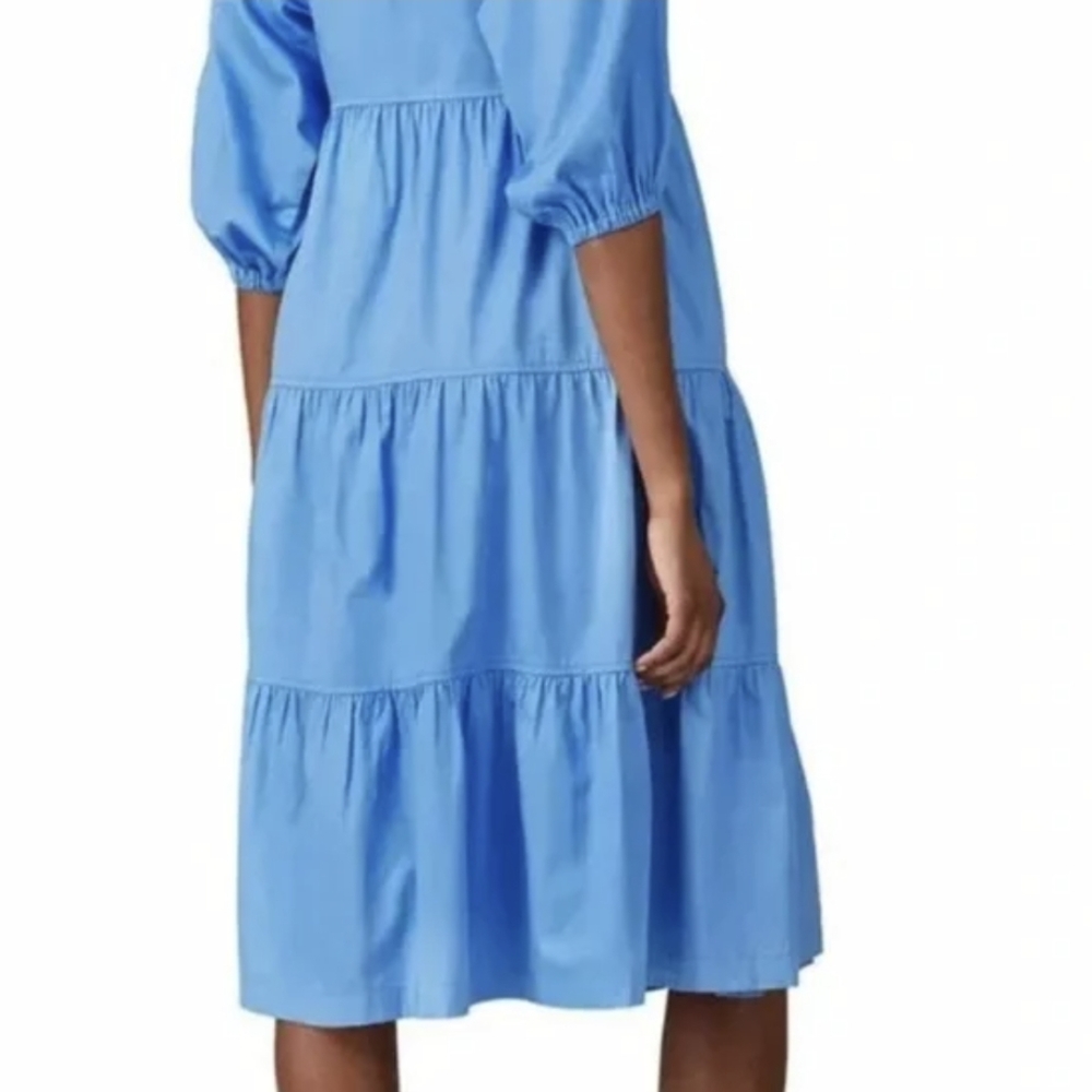 SWEET BABY JAMIE MIDI BLUE DRESS - Picture 2 of 4